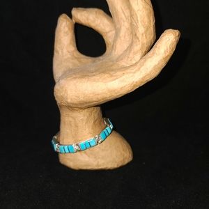 Sterling Silver and Turquoise Bracelet